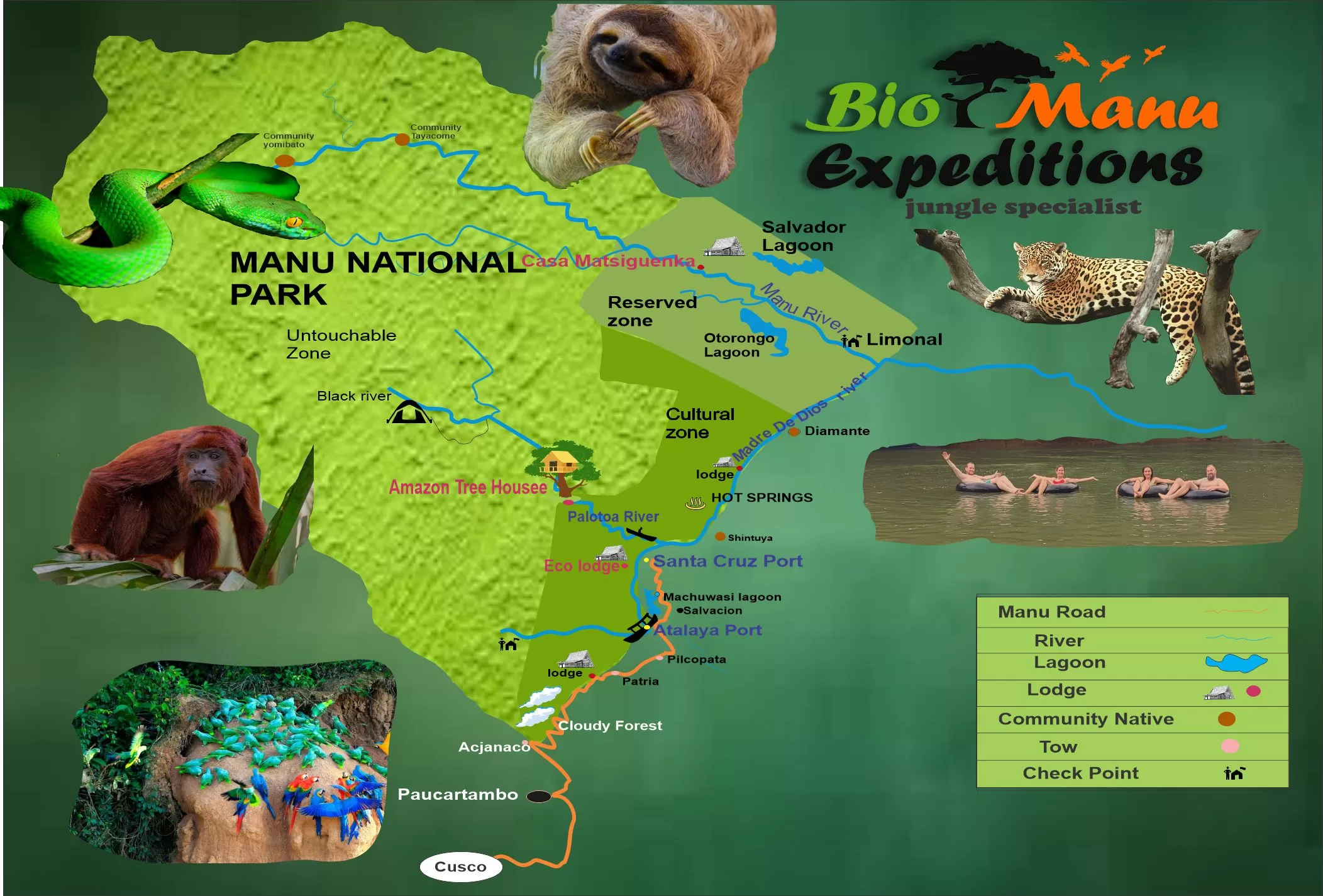 map of manu national